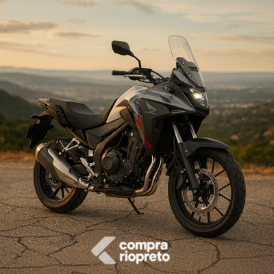 Visual aventureiro em destaque na Honda CB 500X 2025, ideal para viagens e cidade! Honda CB 500X 2025