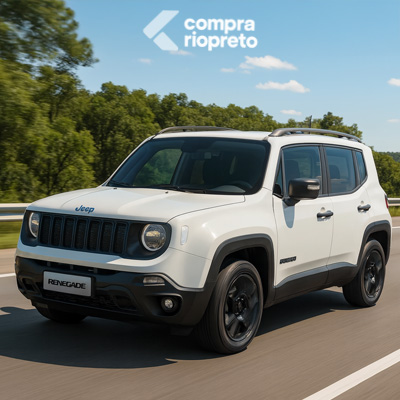 Presença marcante do SUV destacada no visual robusto do Jeep Renegade comprimento! Jeep Renegade comprimento