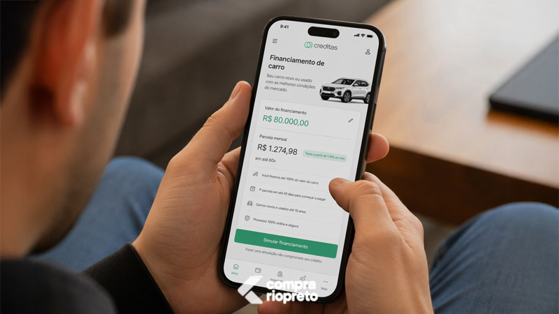 Financiamento de carro Creditas: como funciona, taxas, aprovação e se vale a pena em 2026