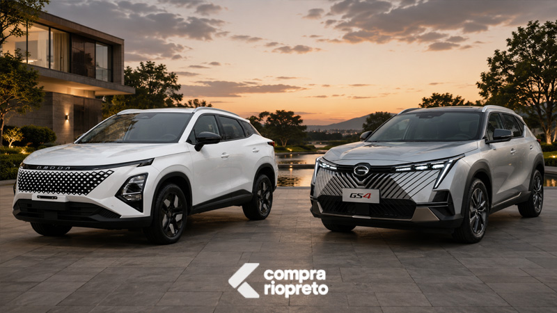 Omoda 5 x GAC GS4 qual SUV híbrido entrega mais tecnologia, espaço e custo-benefício em 2026