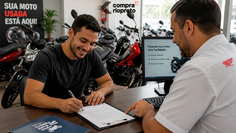 Financiar moto usada pode ser uma alternativa acessível para conquistar sua motocicleta sem pagar tudo à vista 