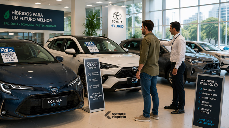 Carros híbridos PCD em 2026, conheça os modelos, preços e benefícios disponíveis